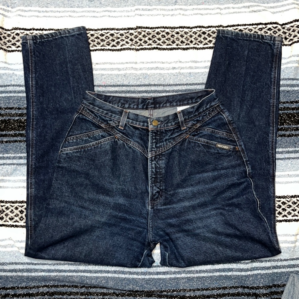 VINTAGE ROCKIES BAREBACK dark wash jeans size 29